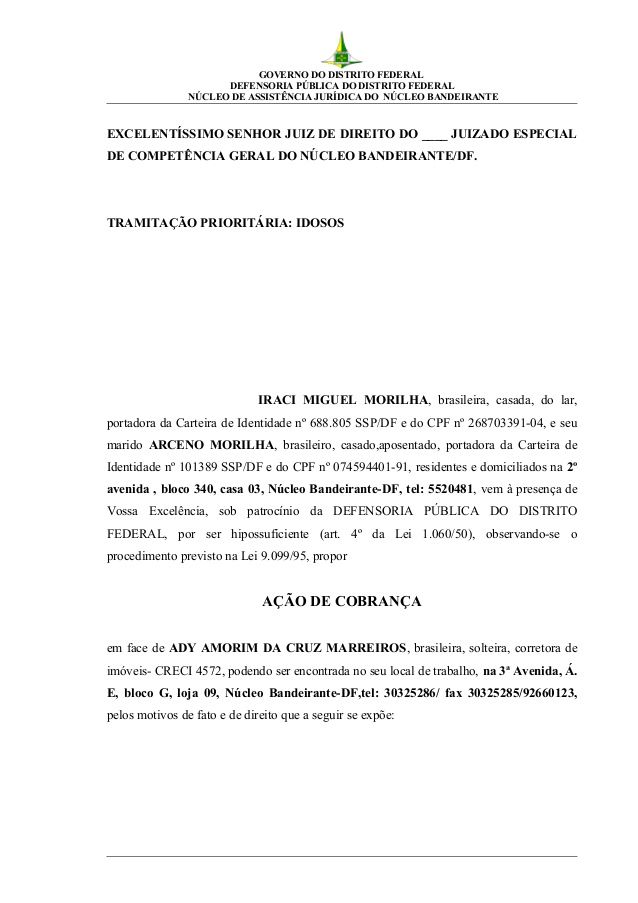 Acao De Cobranca De Aluguel Contra Ex Conjuge Modelo De Documentos My